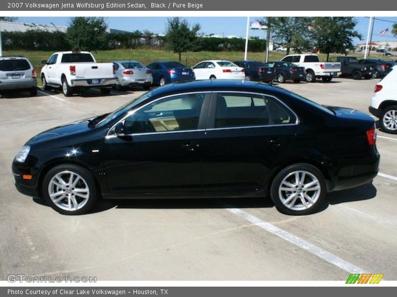 Black / Pure Beige 2007 Volkswagen Jetta Wolfsburg Edition Sedan