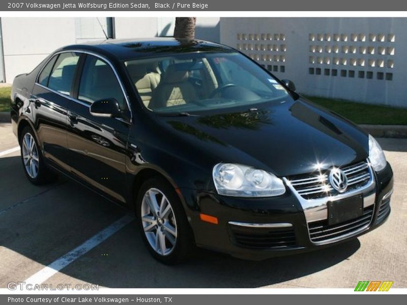 Black / Pure Beige 2007 Volkswagen Jetta Wolfsburg Edition Sedan