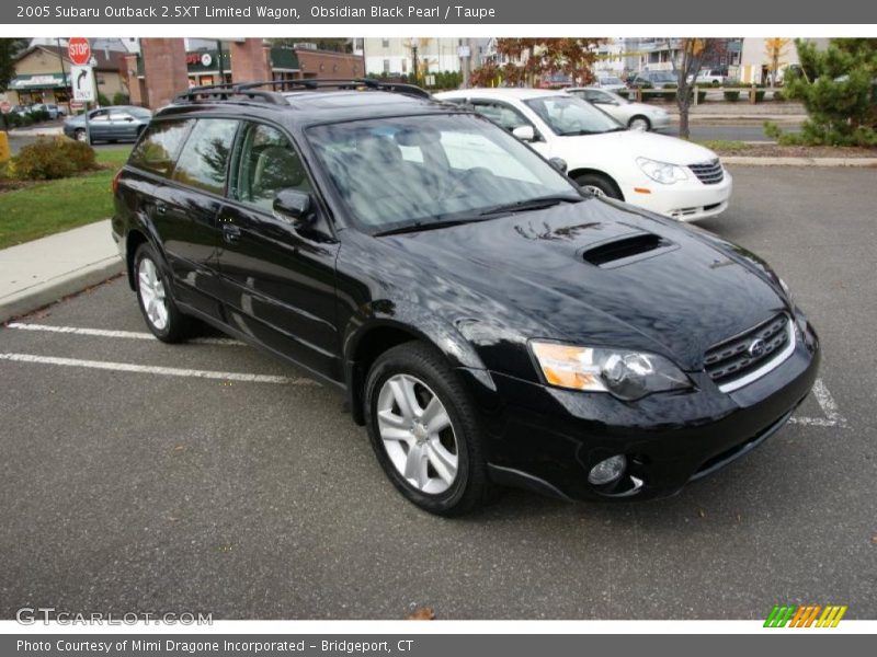 Obsidian Black Pearl / Taupe 2005 Subaru Outback 2.5XT Limited Wagon