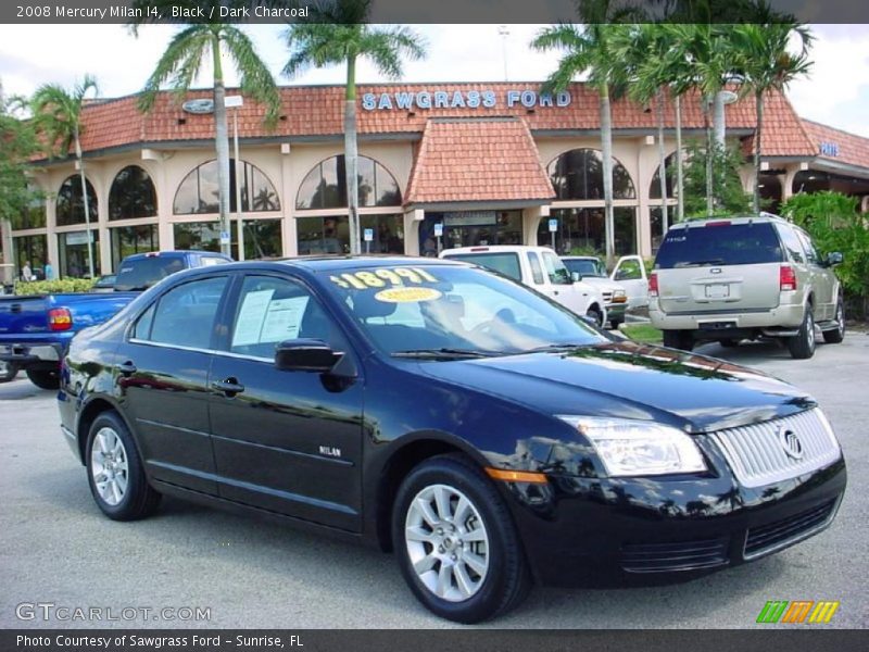 Black / Dark Charcoal 2008 Mercury Milan I4