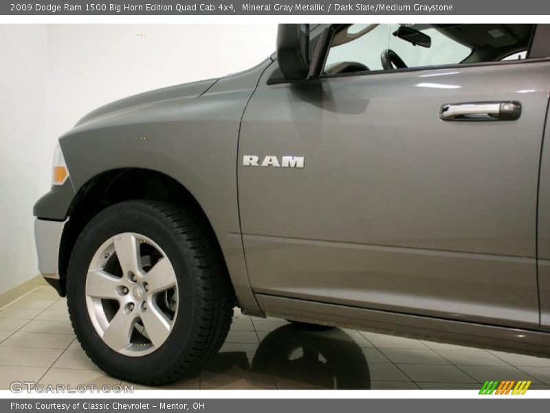 Mineral Gray Metallic / Dark Slate/Medium Graystone 2009 Dodge Ram 1500 Big Horn Edition Quad Cab 4x4