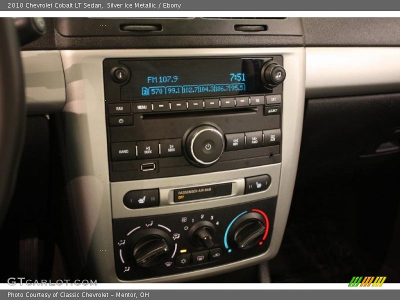 Silver Ice Metallic / Ebony 2010 Chevrolet Cobalt LT Sedan