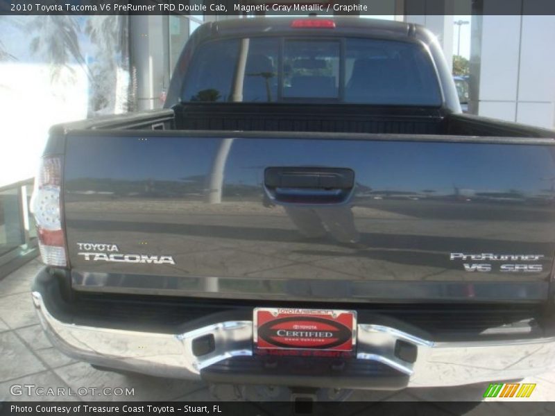 Magnetic Gray Metallic / Graphite 2010 Toyota Tacoma V6 PreRunner TRD Double Cab