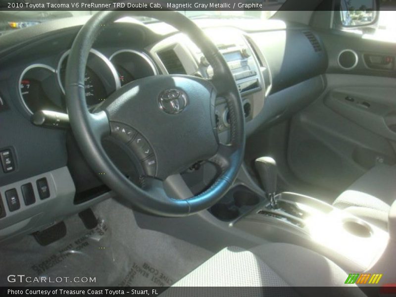 Magnetic Gray Metallic / Graphite 2010 Toyota Tacoma V6 PreRunner TRD Double Cab