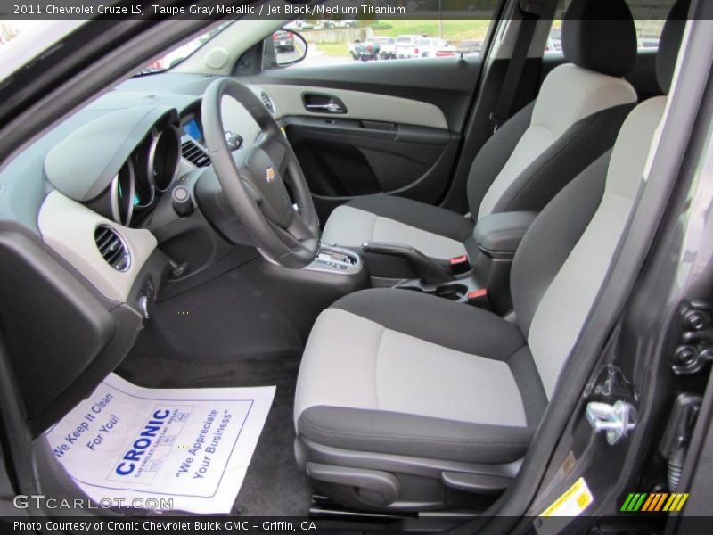  2011 Cruze LS Jet Black/Medium Titanium Interior