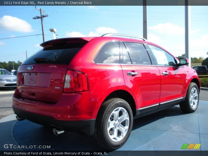 Red Candy Metallic / Charcoal Black 2011 Ford Edge SEL