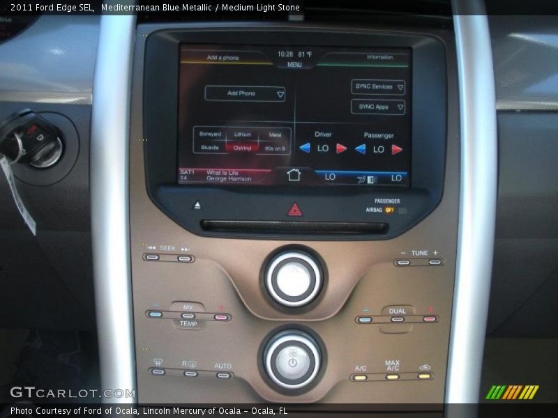 Controls of 2011 Edge SEL