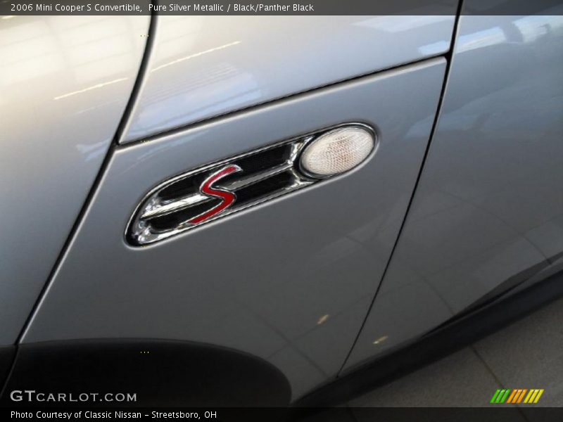 Pure Silver Metallic / Black/Panther Black 2006 Mini Cooper S Convertible