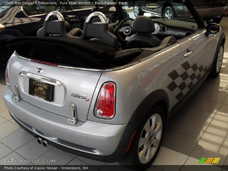 Pure Silver Metallic / Black/Panther Black 2006 Mini Cooper S Convertible