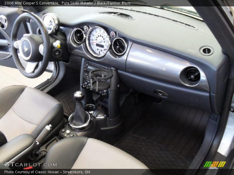 Pure Silver Metallic / Black/Panther Black 2006 Mini Cooper S Convertible