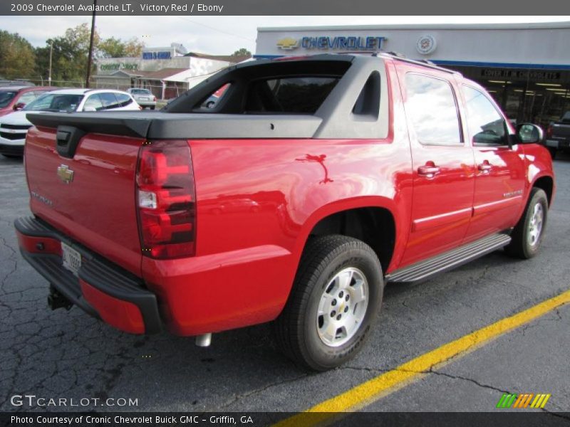 Victory Red / Ebony 2009 Chevrolet Avalanche LT