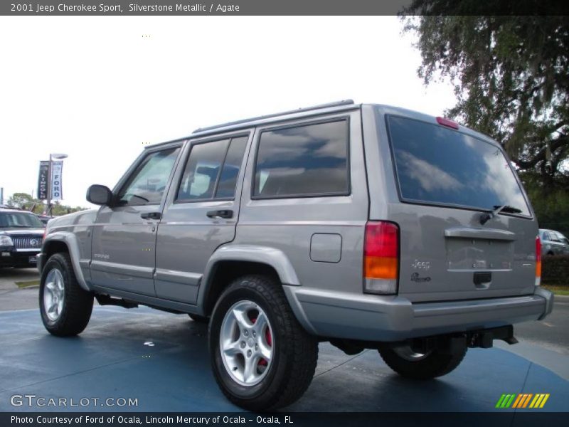 Silverstone Metallic / Agate 2001 Jeep Cherokee Sport