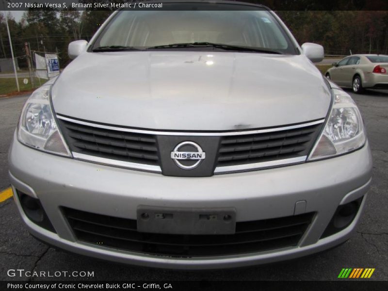 Brilliant Silver Metallic / Charcoal 2007 Nissan Versa S