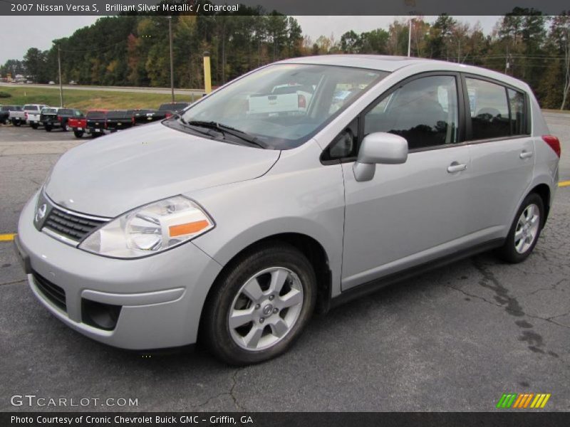 Brilliant Silver Metallic / Charcoal 2007 Nissan Versa S