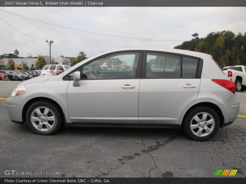 Brilliant Silver Metallic / Charcoal 2007 Nissan Versa S