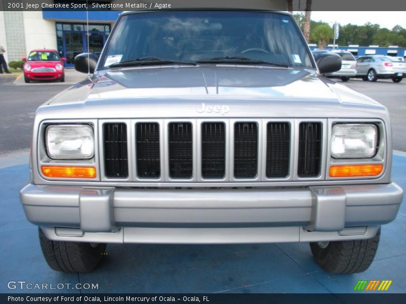 Silverstone Metallic / Agate 2001 Jeep Cherokee Sport