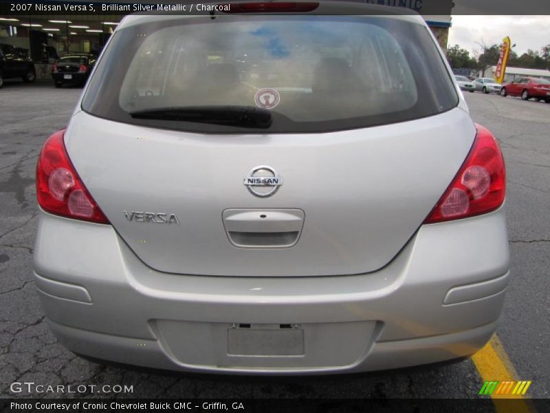 Brilliant Silver Metallic / Charcoal 2007 Nissan Versa S