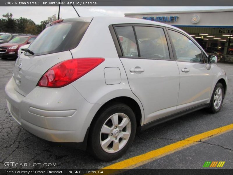 Brilliant Silver Metallic / Charcoal 2007 Nissan Versa S