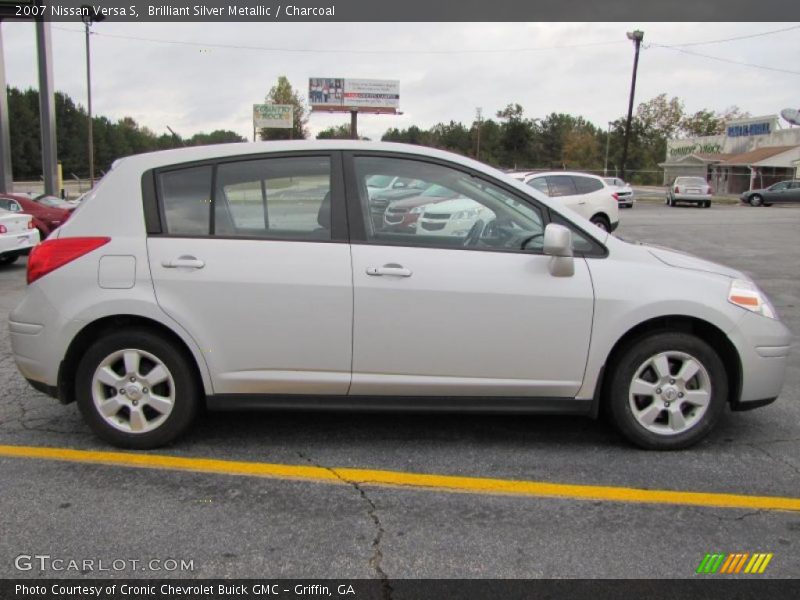Brilliant Silver Metallic / Charcoal 2007 Nissan Versa S