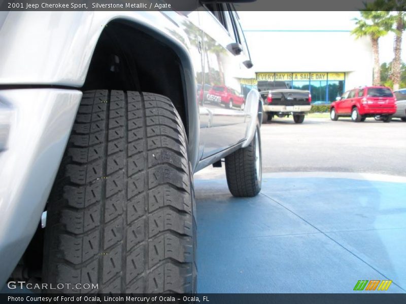 Silverstone Metallic / Agate 2001 Jeep Cherokee Sport