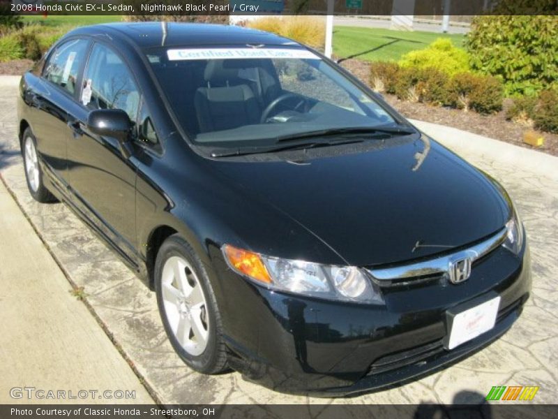 Front 3/4 View of 2008 Civic EX-L Sedan