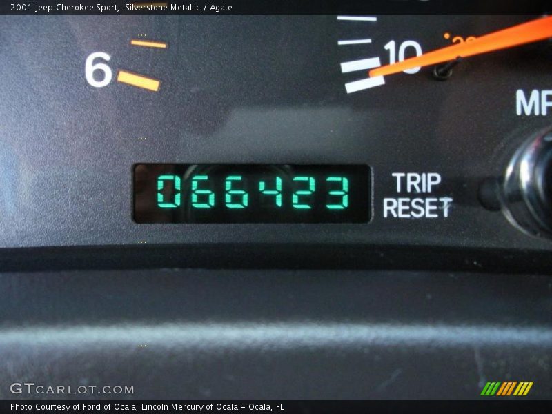 Silverstone Metallic / Agate 2001 Jeep Cherokee Sport