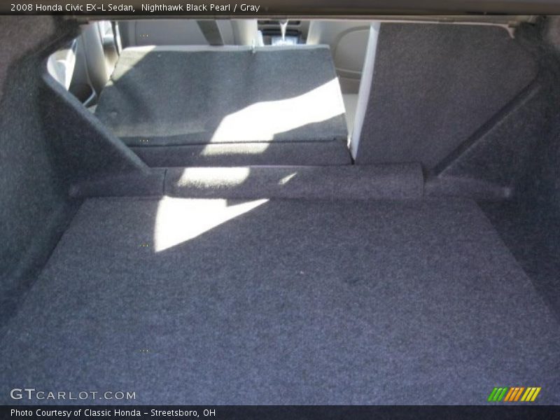 Nighthawk Black Pearl / Gray 2008 Honda Civic EX-L Sedan