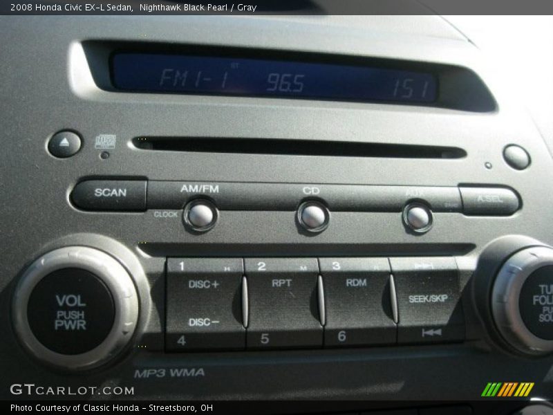 Controls of 2008 Civic EX-L Sedan