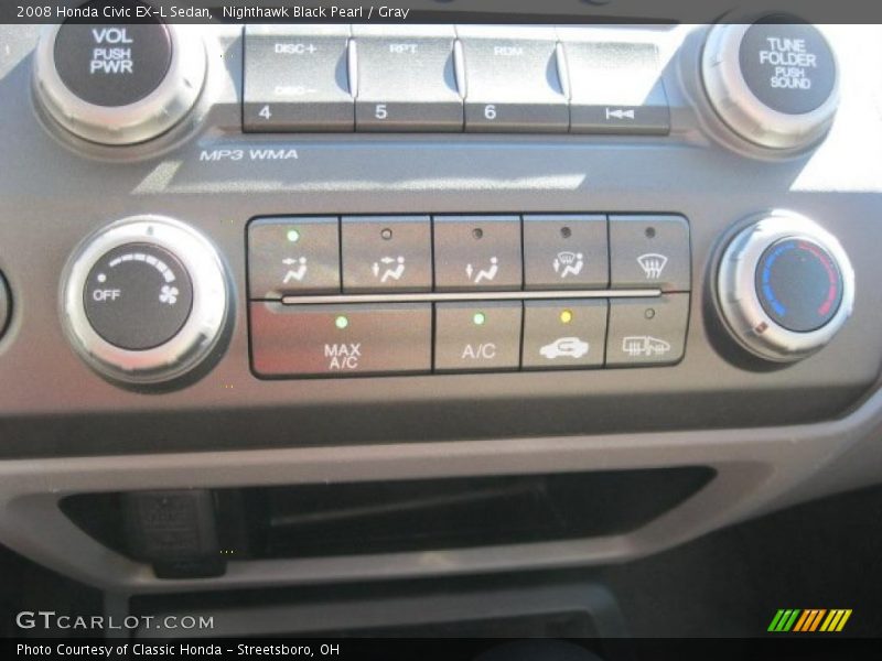 Controls of 2008 Civic EX-L Sedan