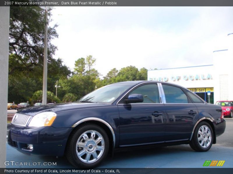 Dark Blue Pearl Metallic / Pebble 2007 Mercury Montego Premier