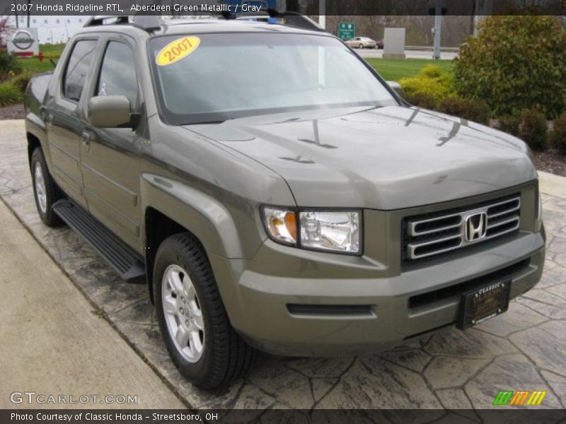 Aberdeen Green Metallic / Gray 2007 Honda Ridgeline RTL