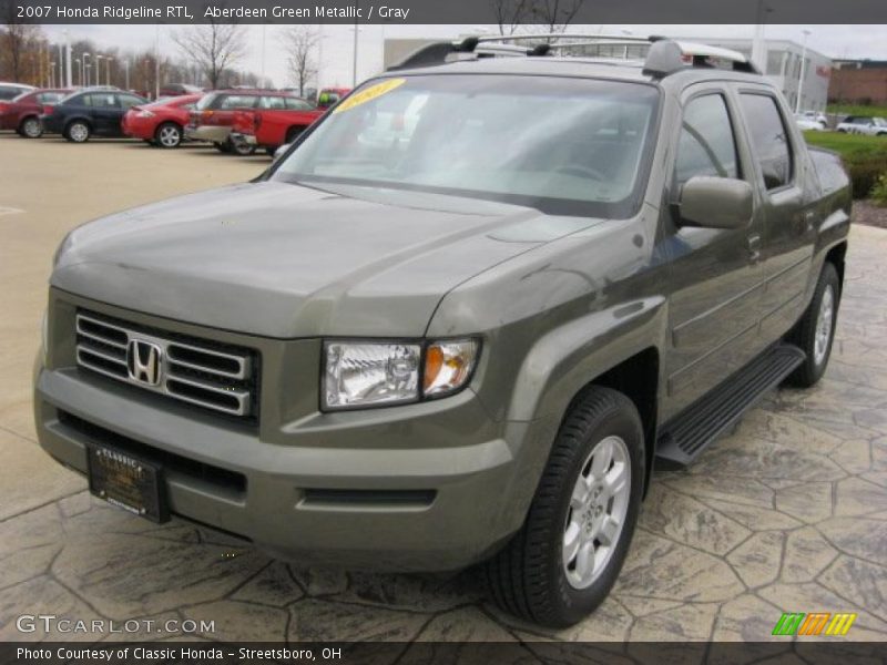 Aberdeen Green Metallic / Gray 2007 Honda Ridgeline RTL