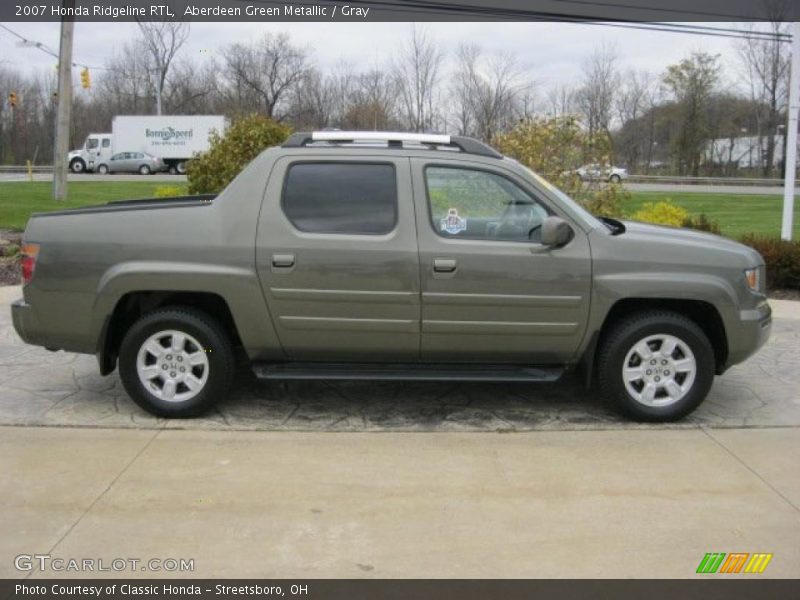 Aberdeen Green Metallic / Gray 2007 Honda Ridgeline RTL