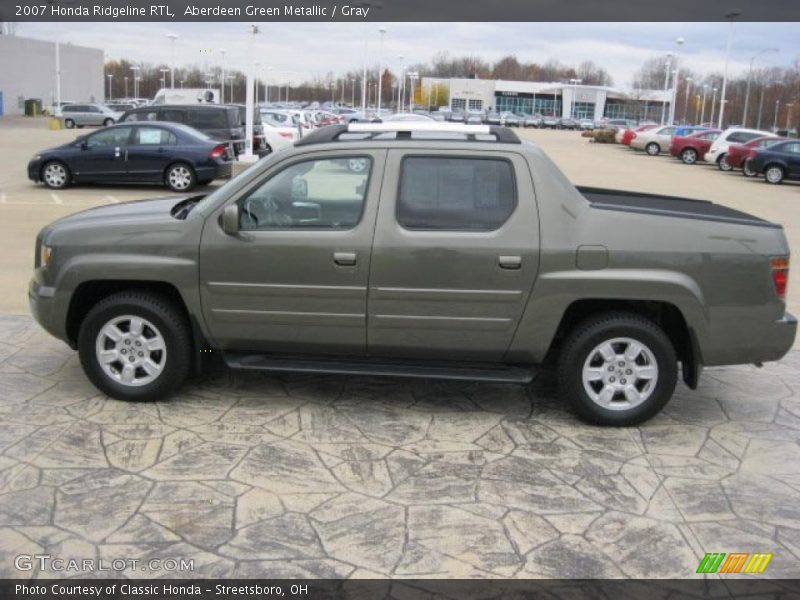 Aberdeen Green Metallic / Gray 2007 Honda Ridgeline RTL