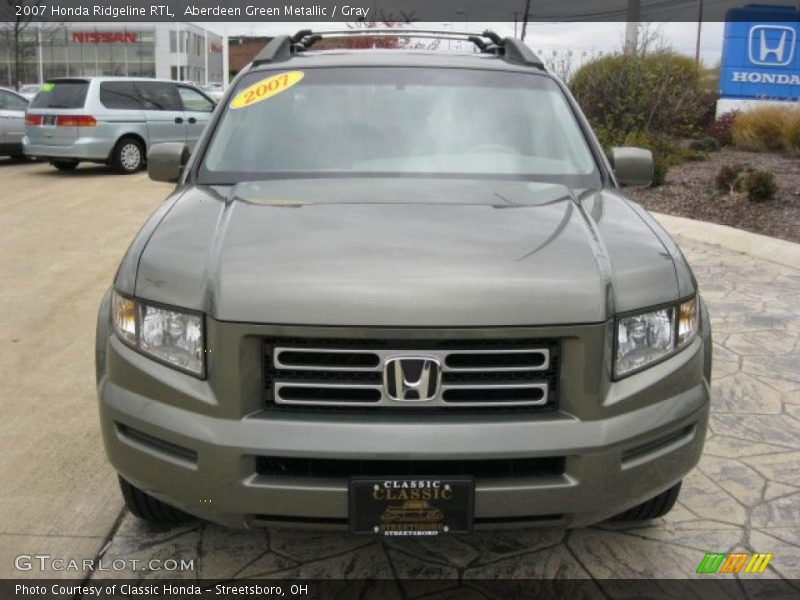 Aberdeen Green Metallic / Gray 2007 Honda Ridgeline RTL