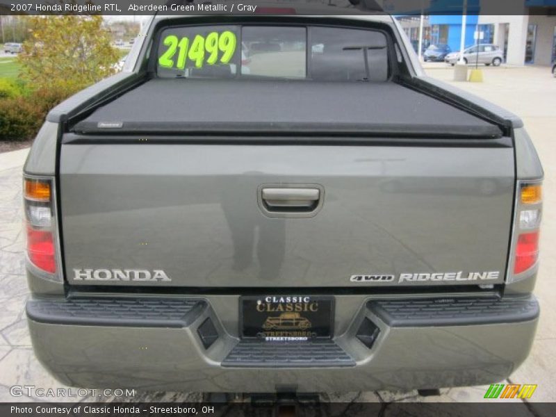 Aberdeen Green Metallic / Gray 2007 Honda Ridgeline RTL