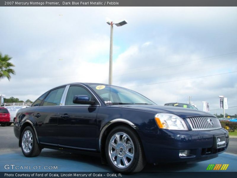 Dark Blue Pearl Metallic / Pebble 2007 Mercury Montego Premier