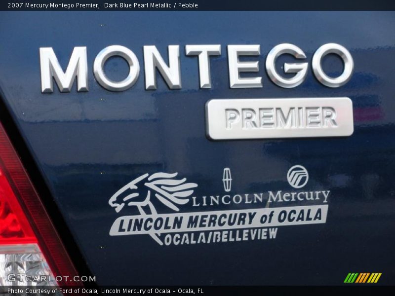 Dark Blue Pearl Metallic / Pebble 2007 Mercury Montego Premier