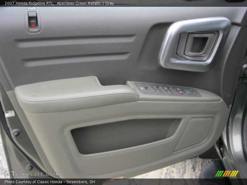 Aberdeen Green Metallic / Gray 2007 Honda Ridgeline RTL