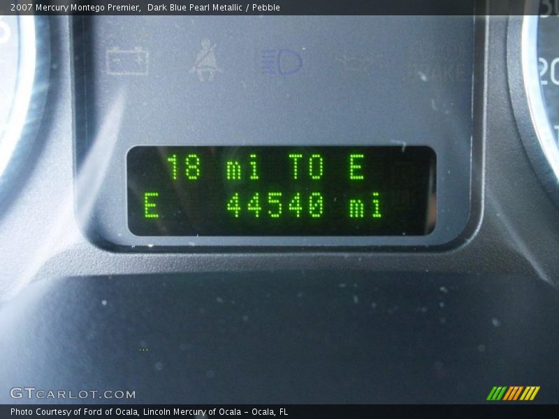 Dark Blue Pearl Metallic / Pebble 2007 Mercury Montego Premier