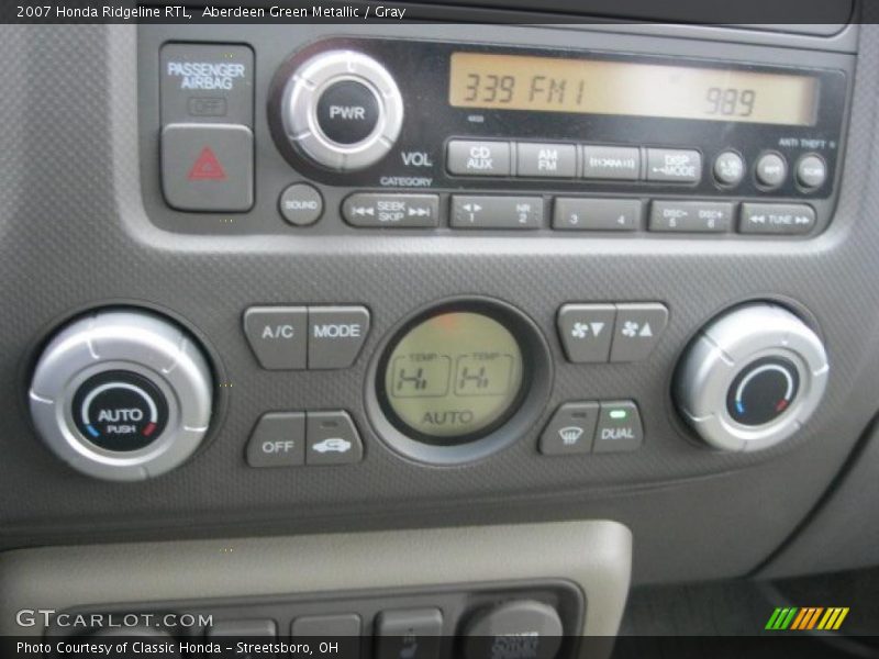 Aberdeen Green Metallic / Gray 2007 Honda Ridgeline RTL