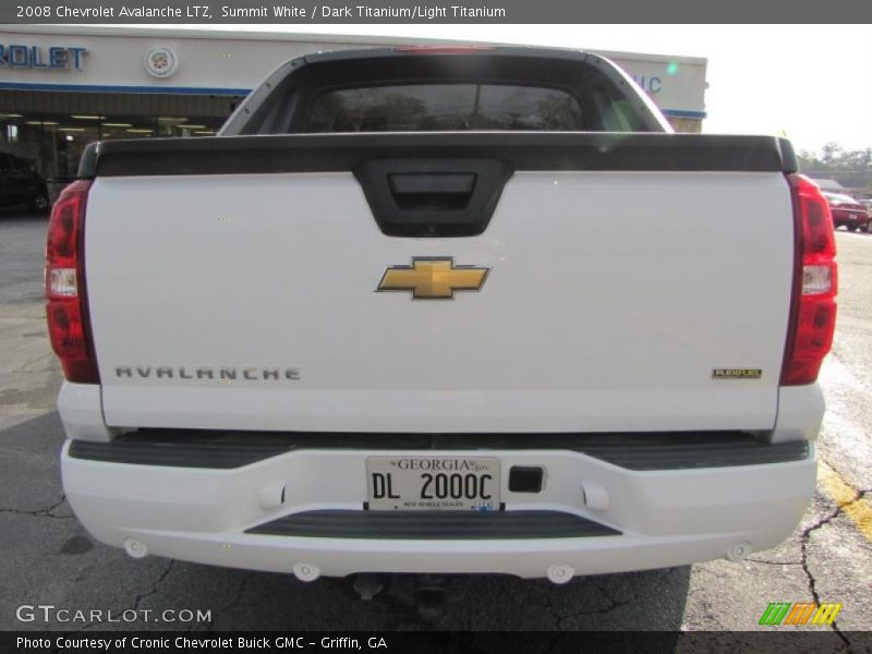 Summit White / Dark Titanium/Light Titanium 2008 Chevrolet Avalanche LTZ