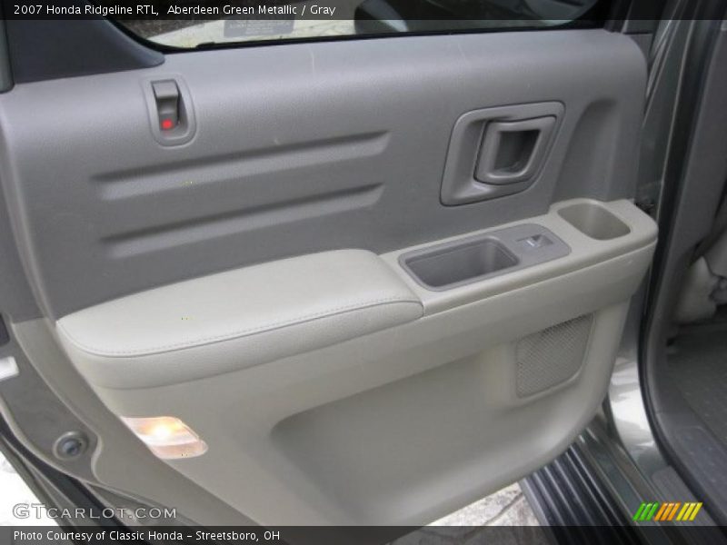 Aberdeen Green Metallic / Gray 2007 Honda Ridgeline RTL