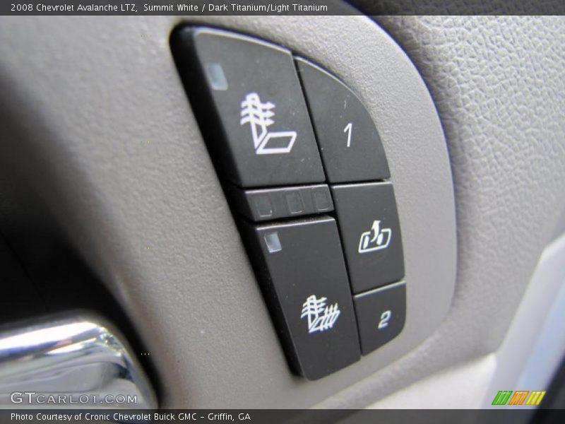 Summit White / Dark Titanium/Light Titanium 2008 Chevrolet Avalanche LTZ