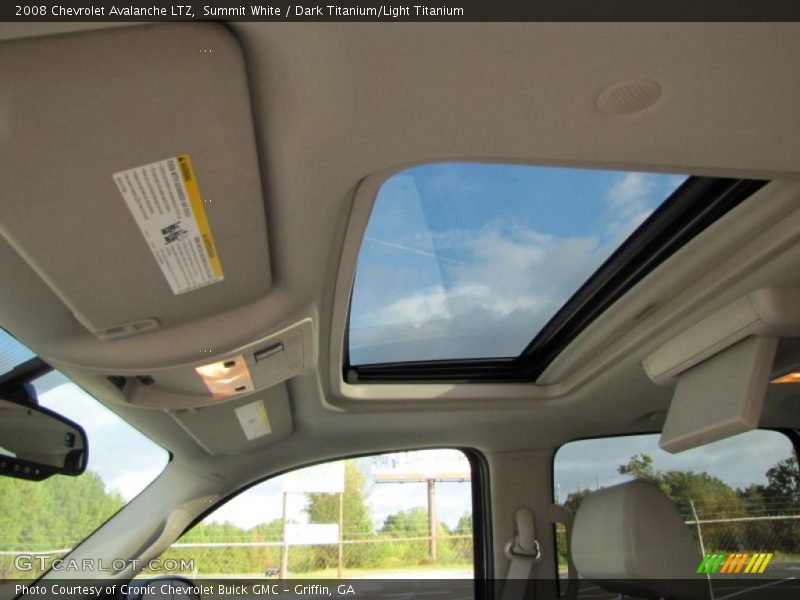 Summit White / Dark Titanium/Light Titanium 2008 Chevrolet Avalanche LTZ