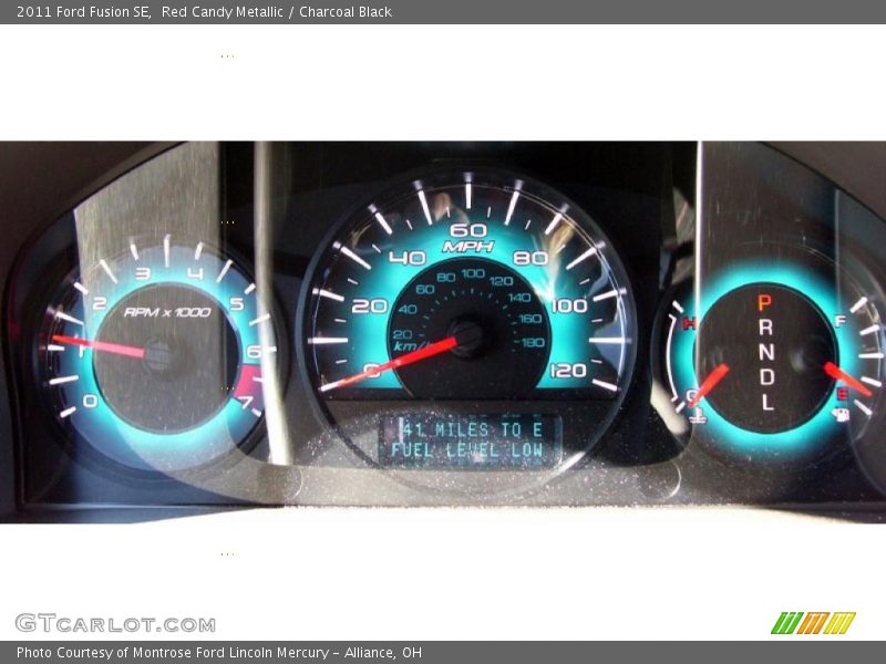 Red Candy Metallic / Charcoal Black 2011 Ford Fusion SE