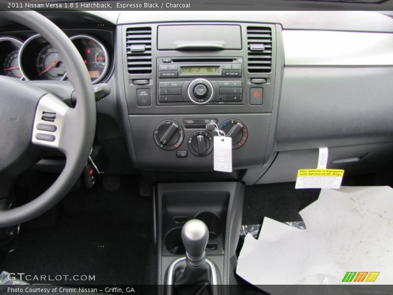 Espresso Black / Charcoal 2011 Nissan Versa 1.8 S Hatchback