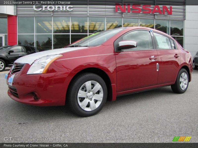Red Brick / Charcoal 2011 Nissan Sentra 2.0