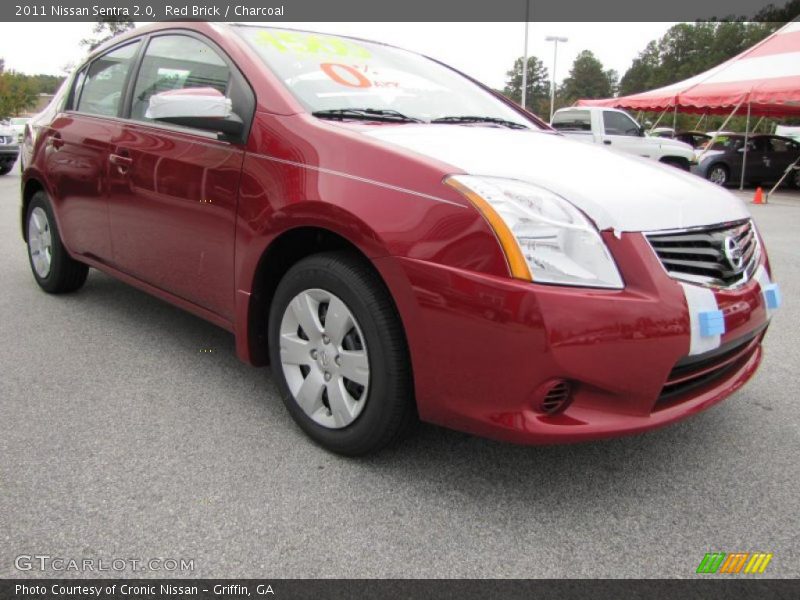 Red Brick / Charcoal 2011 Nissan Sentra 2.0