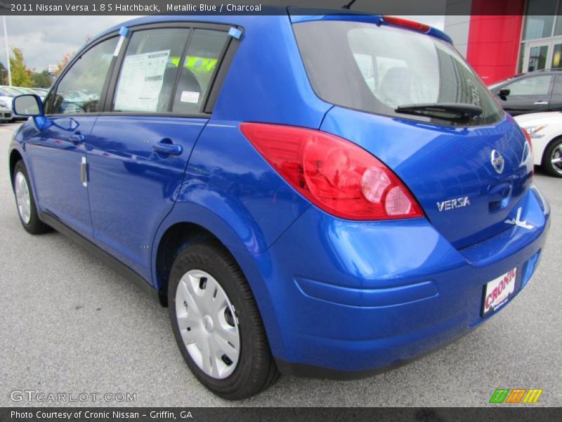 Metallic Blue / Charcoal 2011 Nissan Versa 1.8 S Hatchback